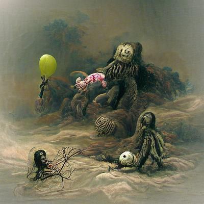 Horrific Wasteland Creature in Dark Fantasy Style