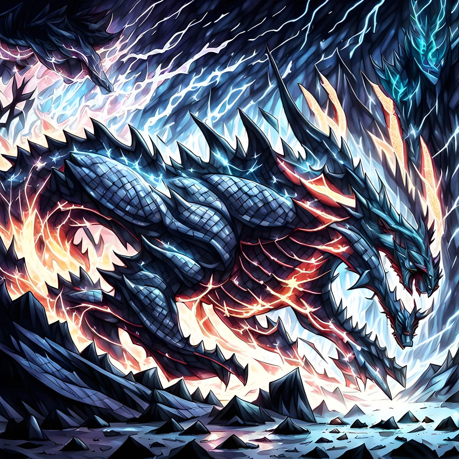 Anime Showdown: Epic Battle Scene