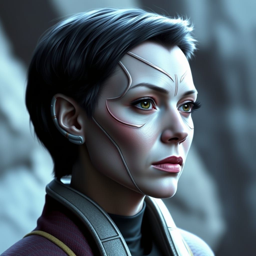 Kira Nerys as a Photorealistic Alien