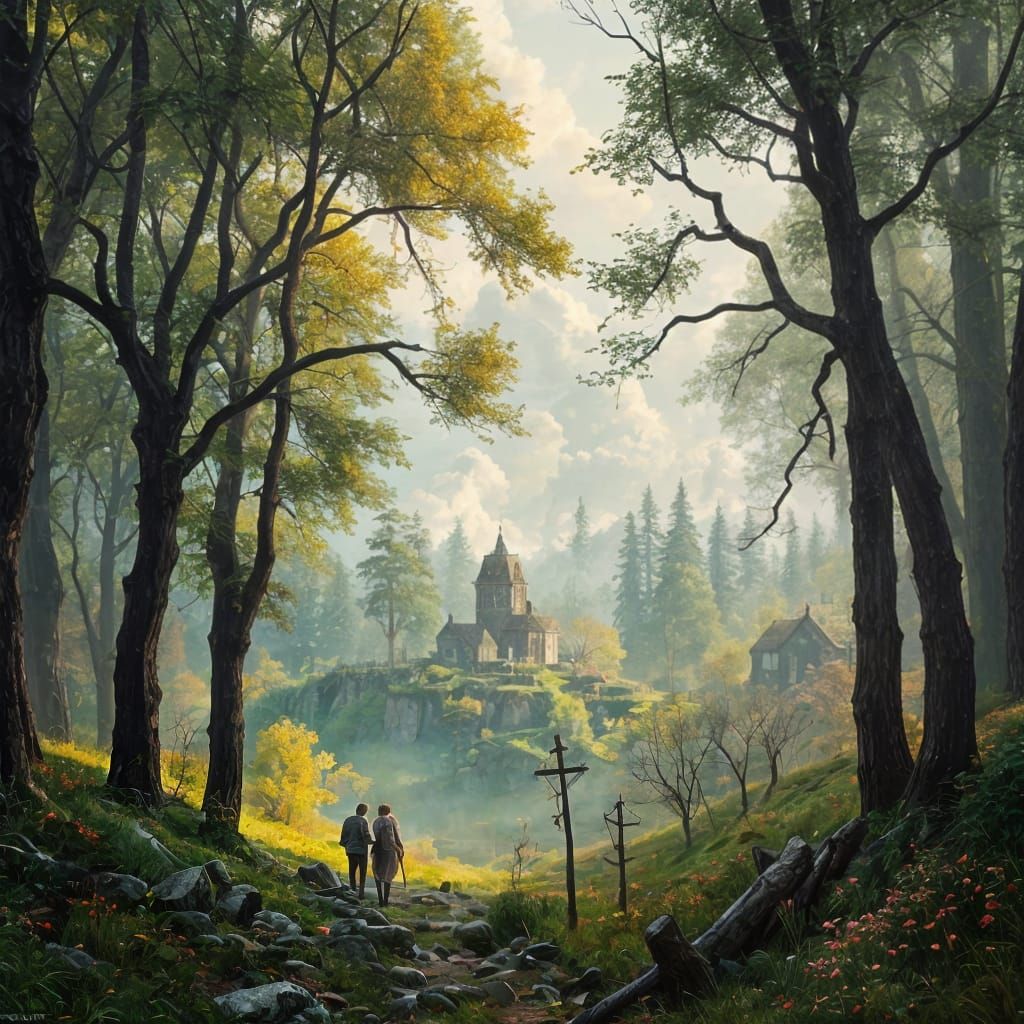 Fleeting Impressionist Whispers bright forests and glorious ...