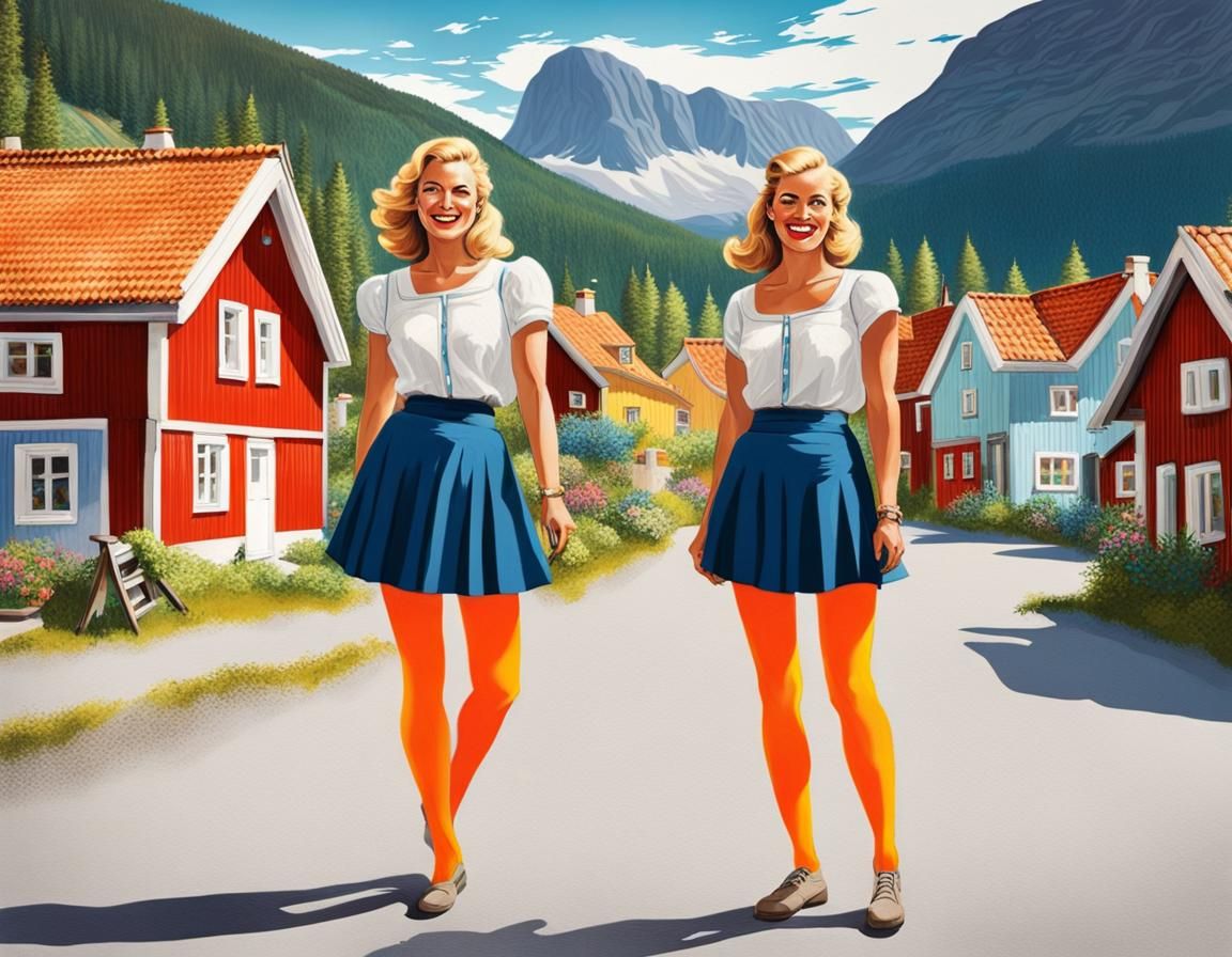 Pulp Cover Art: Girls in Scandinavia
