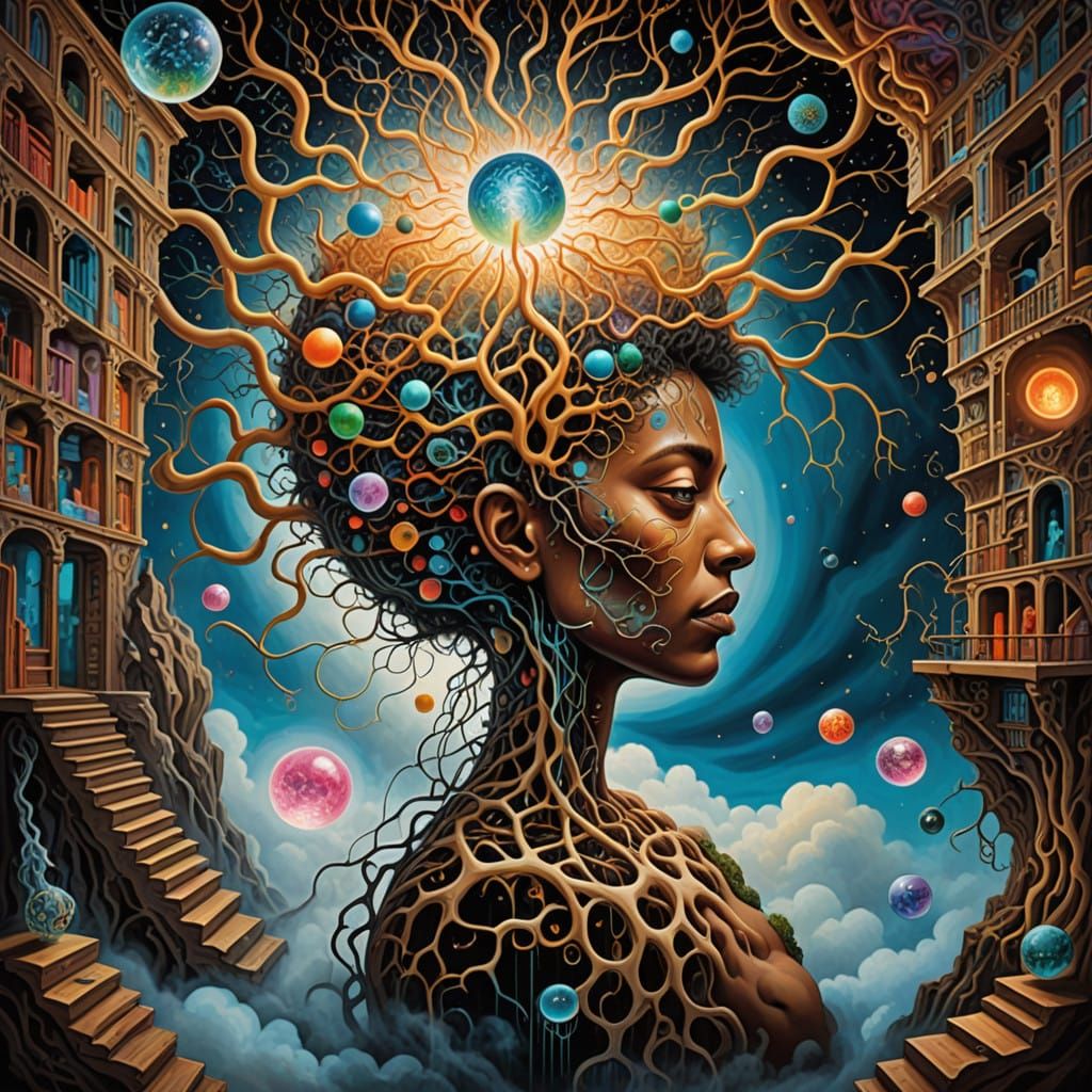 Dreamlike Vortex of Vibrant Neurons and Twisted Tendrils