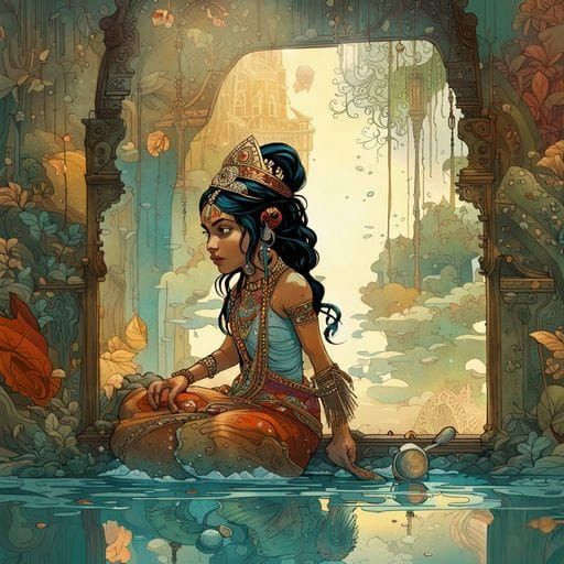 Elegant Indian Bride in Traditional Attire