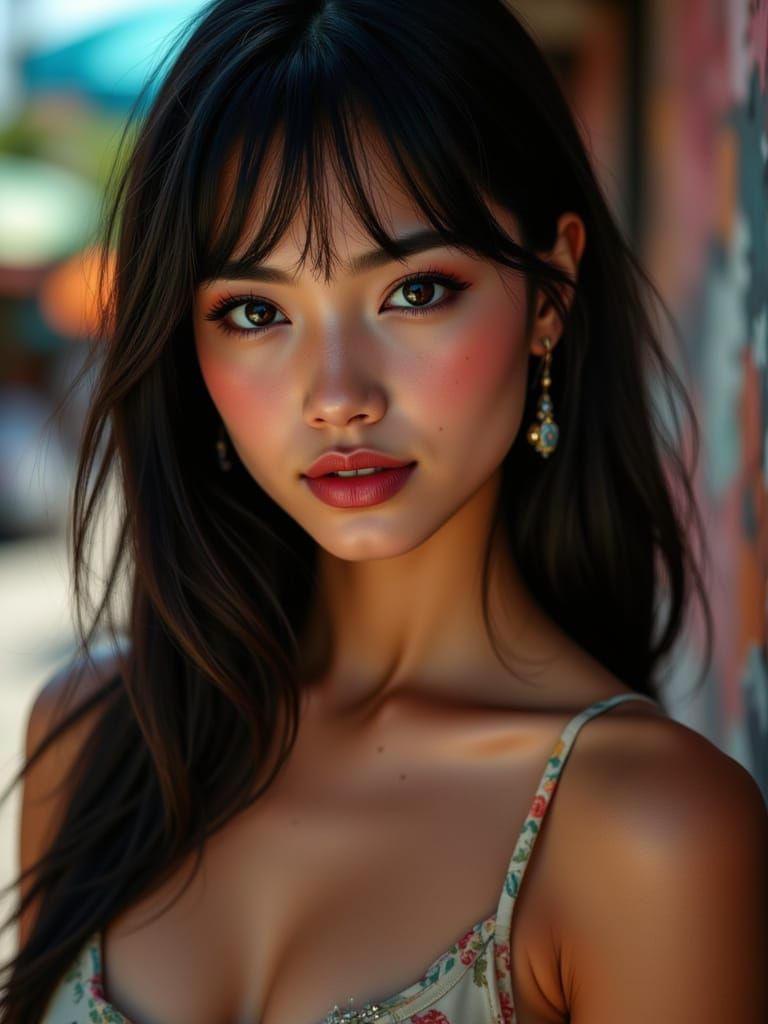 Thai Pin-Up Beauty in Bangkok Heat