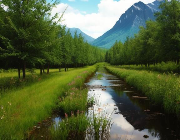 Earthy Aroma of Rain: An AI Impression of Petrichor