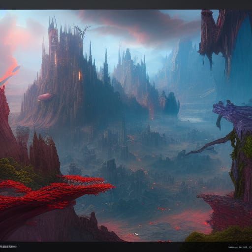 Detailed Matte Painting of a Supermodel