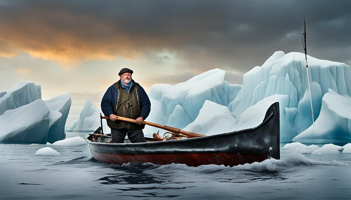 Whale Hunter Portrait on the High Seas