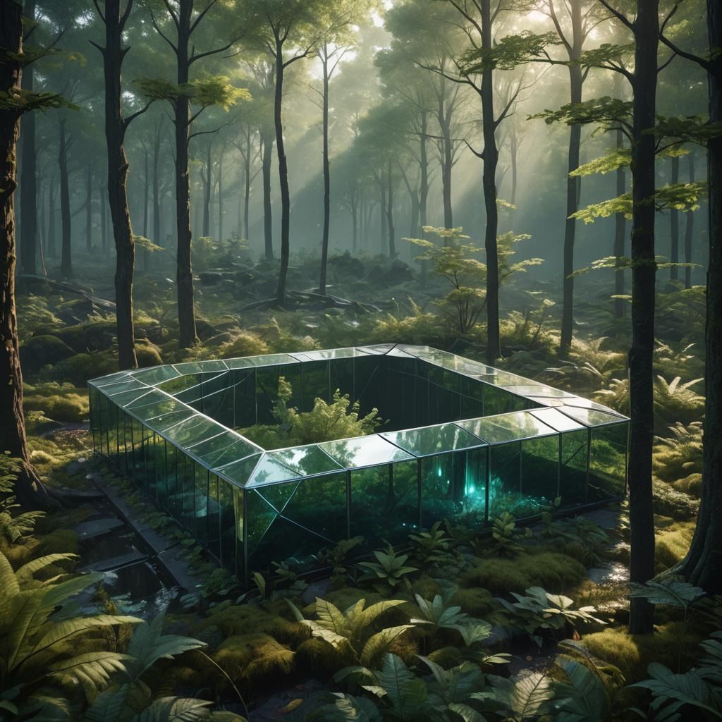 Pentagon in Forest: Postmodern Architecture in Glass