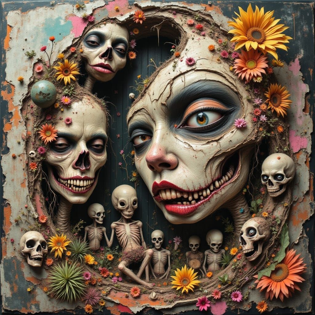 Introspective Collage of Fragmented Identities