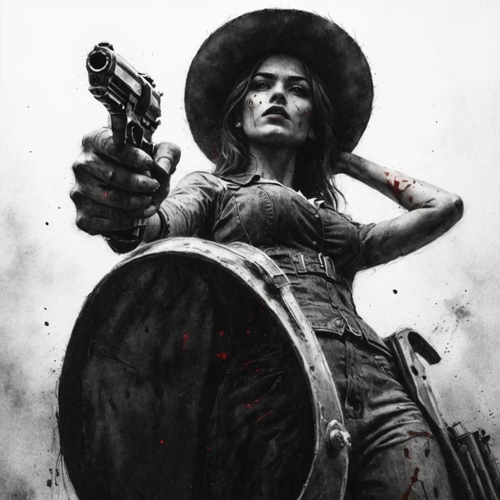 Dying under her boot