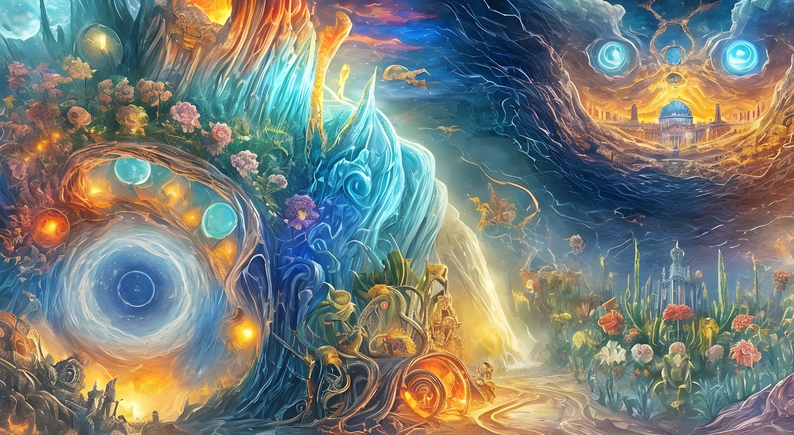 Surreal Desert Kingdom: Dieselpunk Meets Studio Ghibli