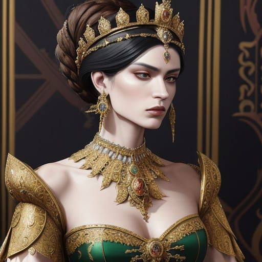 Medieval queen. Paolo Eleuteri Serpieri is a comic book artist known for his sculptural and exaggerated anatomy and long...