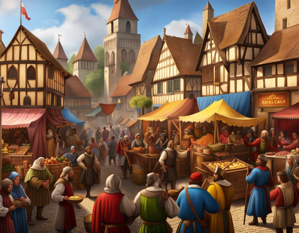 Street Markets in the middle ages brought communities together
