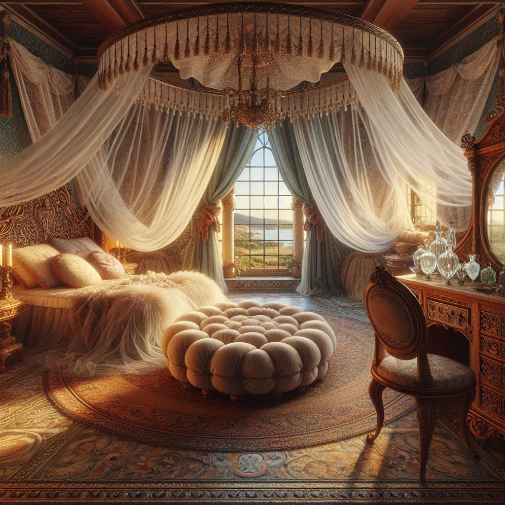 Medieval Princess Room with Mediterranean Ambiance