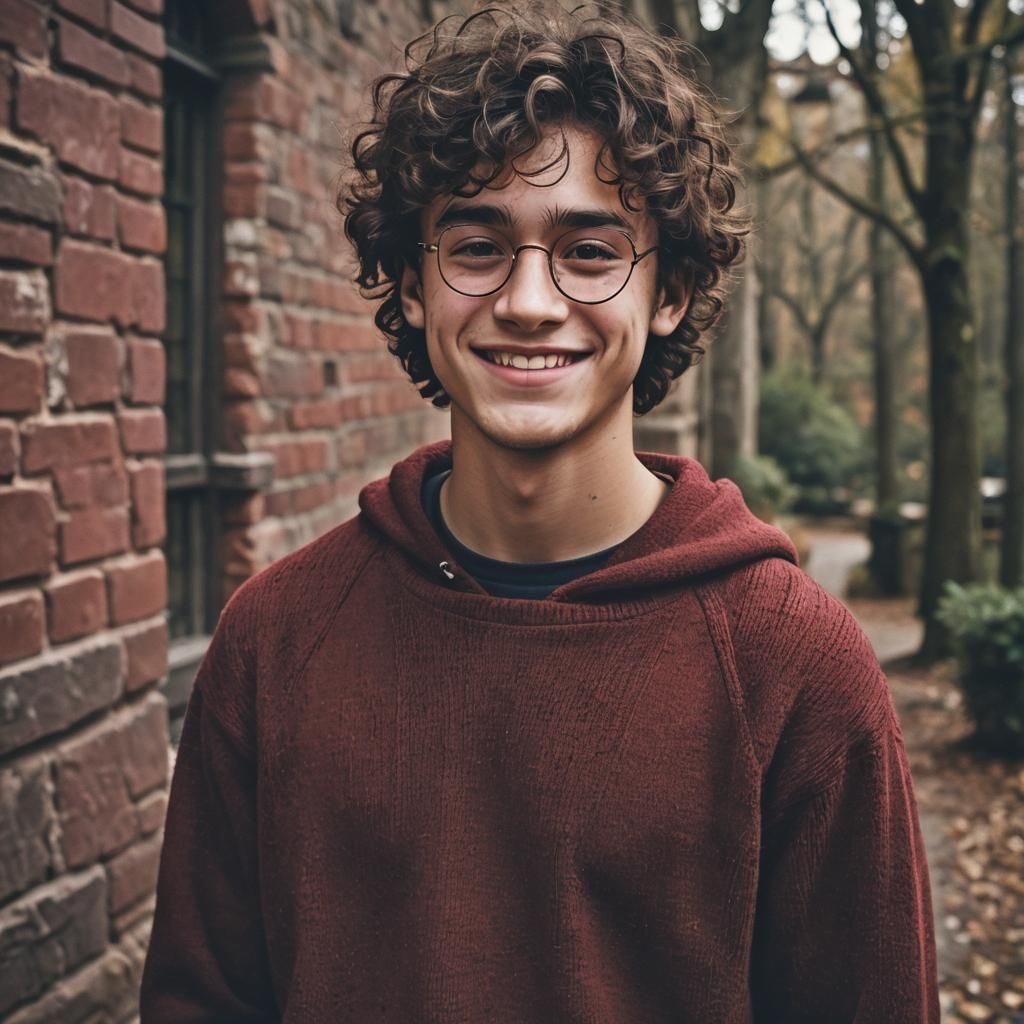 Smiling Teen Wizard Film Still