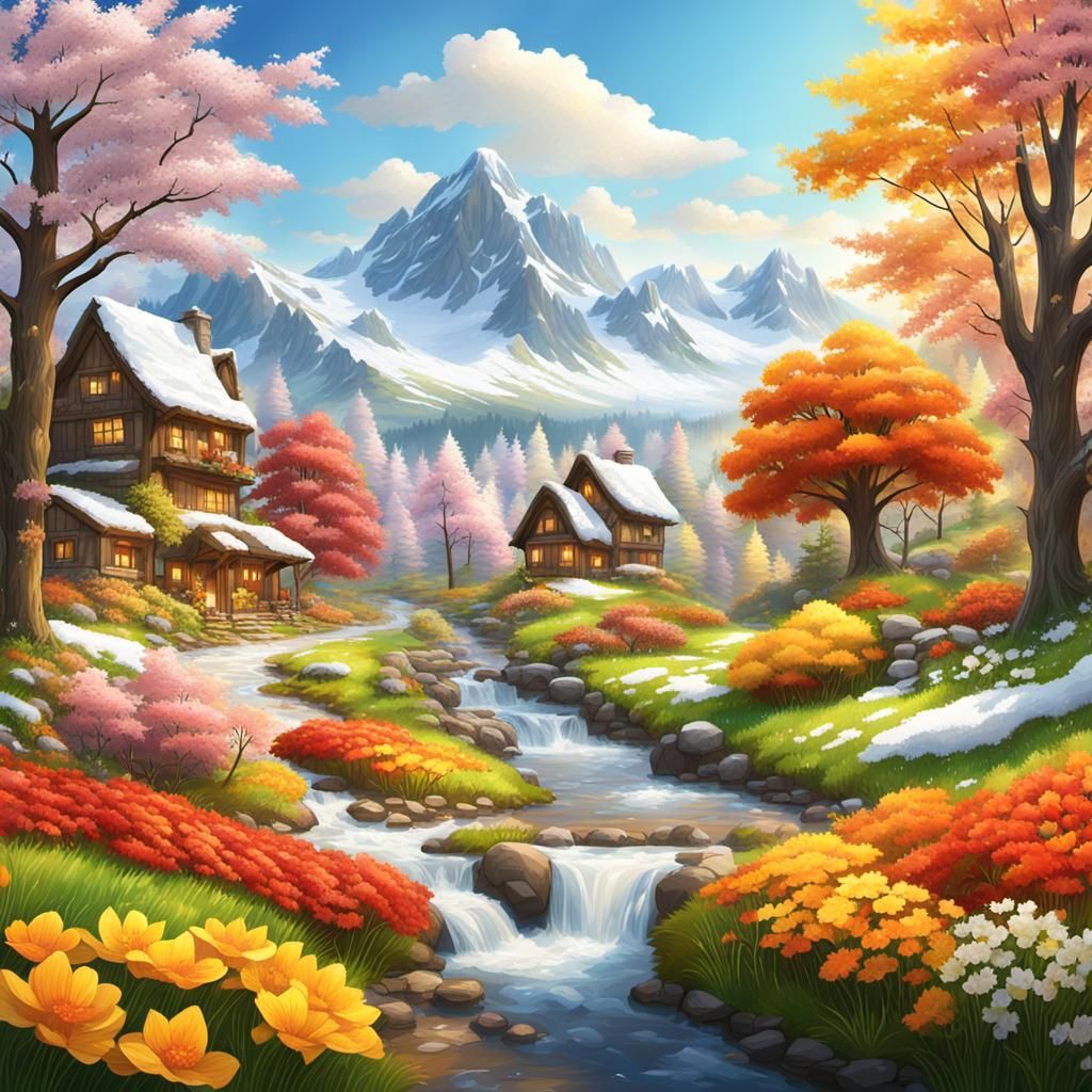 Magical Valley: Harmony of Four Seasons