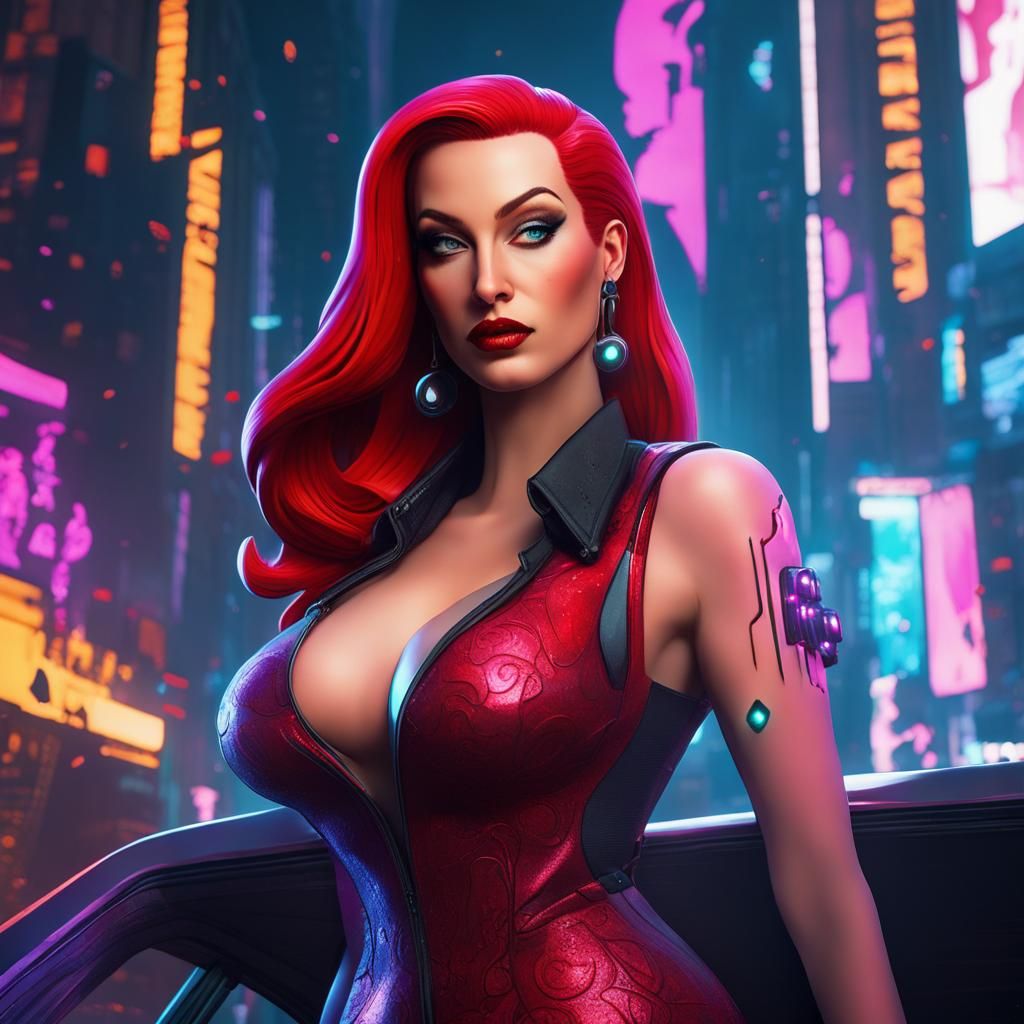 Cyberpunk Jessica Rabbit