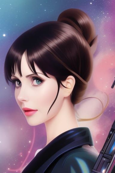 Felicity Jones in Anime Style
