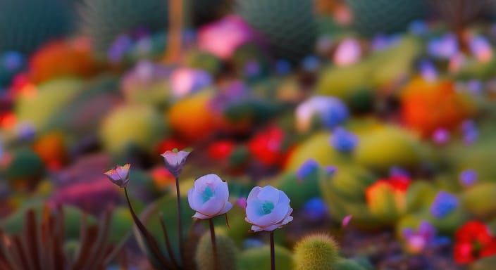 Desert Twilight: A Macabre Fantasy Landscape
