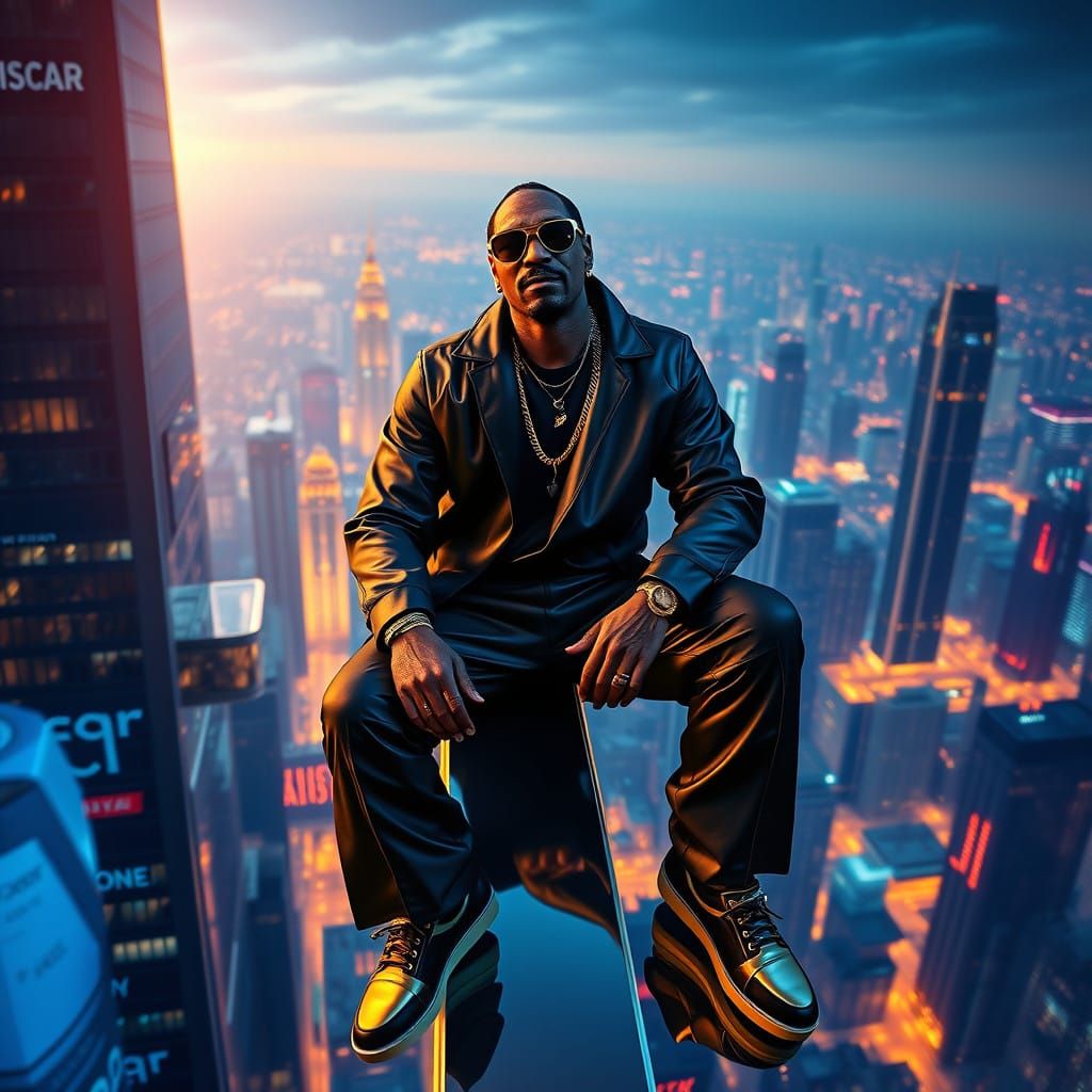 Snoop Dog in Futuristic Luxury