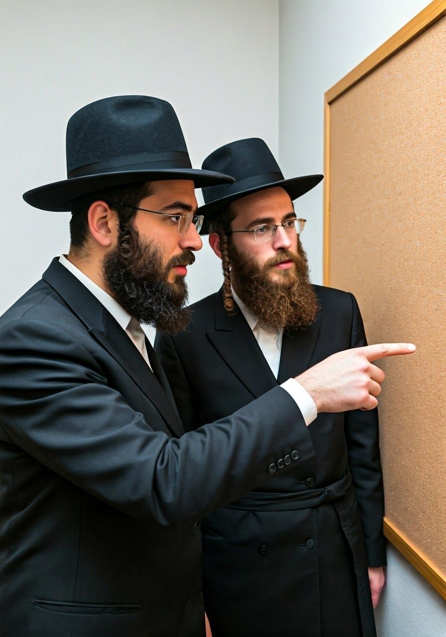 Orthodox Men Portrait with Traditional Suits and Hats