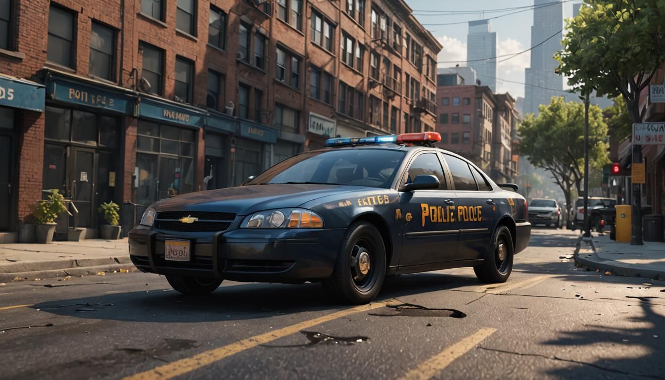 Detailed 2005 Chevy Impala Police Car