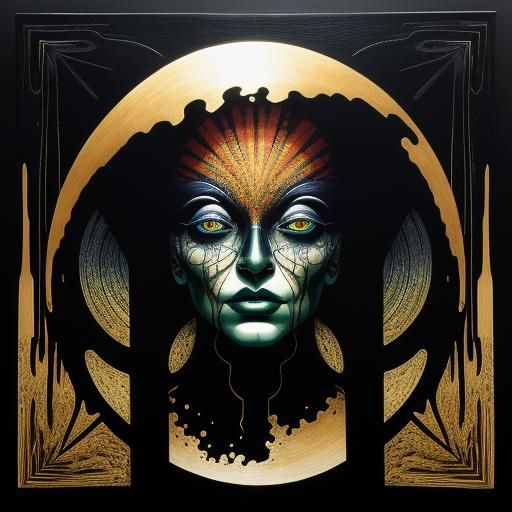 Visceral Abstract Expressionist Composition in 3D