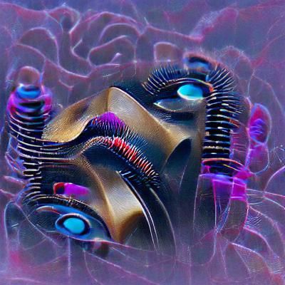 Enigmatic AI-Generated Visual Creation