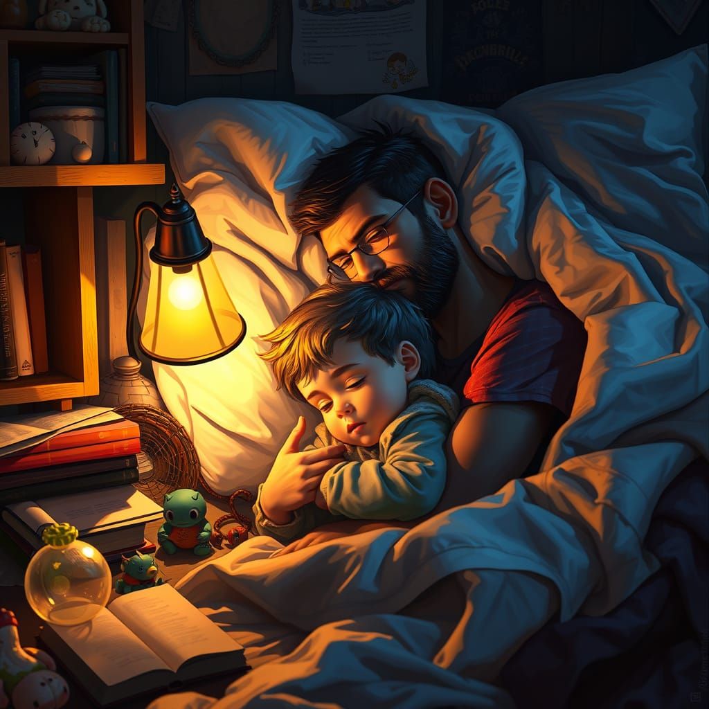 Bedtime Story in Detailed Matte Painting Style