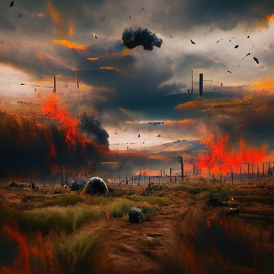 Wasteland Vista: A Post-Apocalyptic Landscape