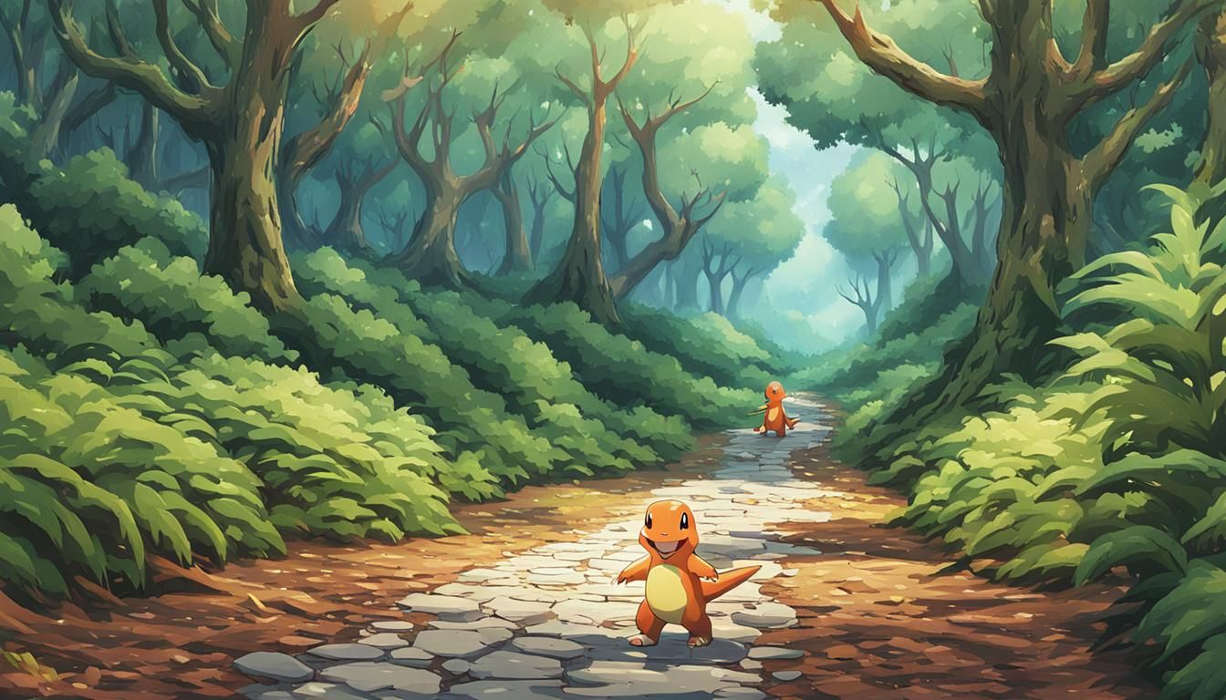 Charmander's Forest Walk: A Pokémon Adventure