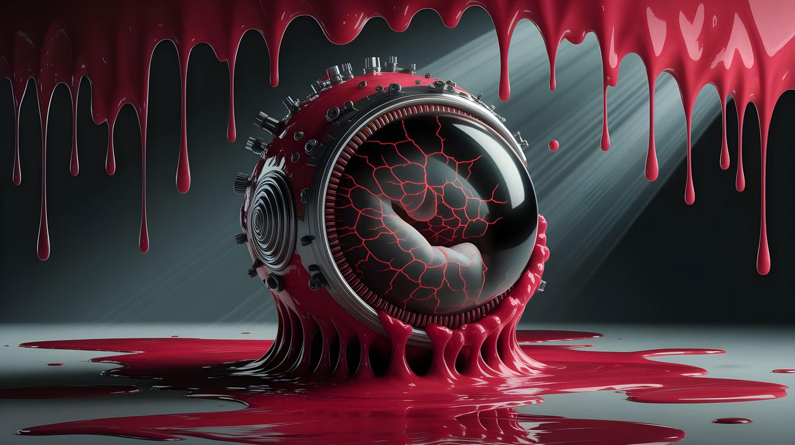 Bio-Mechanical Nightmare in Volumetric Lighting