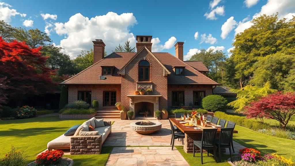 Luxurious Garden Party in Impressionistic Style