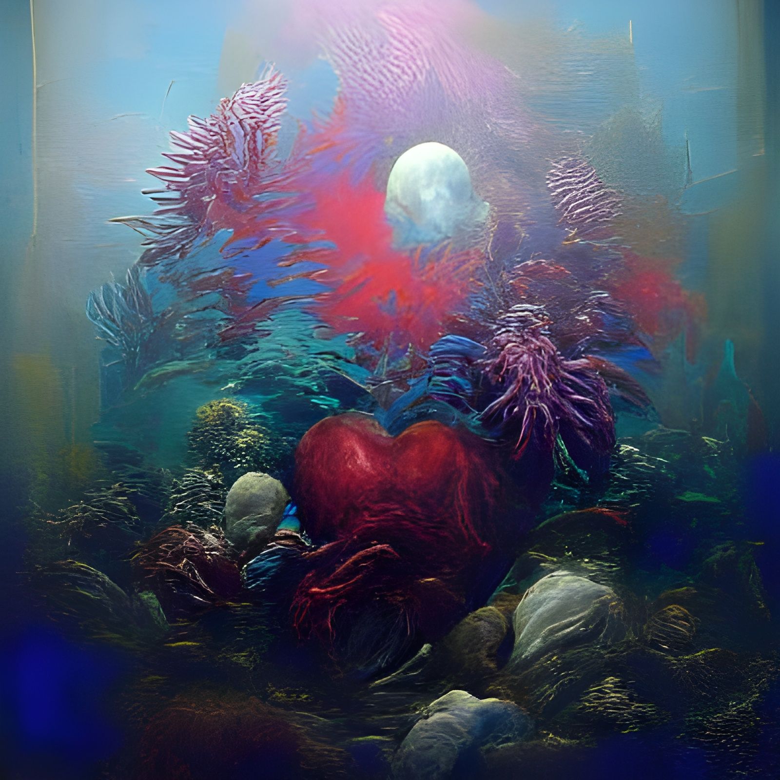 Heart of the Ocean: Realism Oil Painting