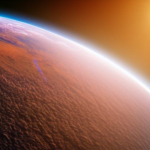 Orbital View of a Sunlit Cloud-Shrouded Planet