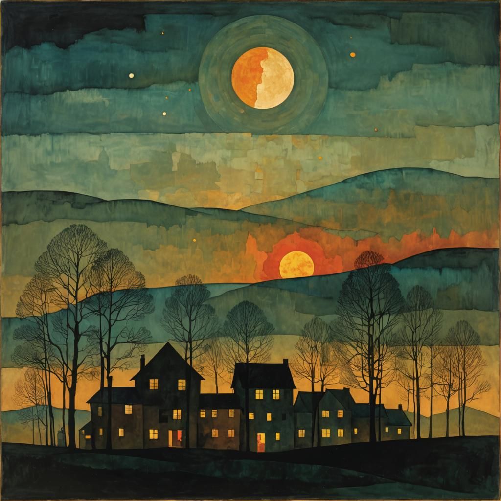 Surreal Landscape: Light to New Night