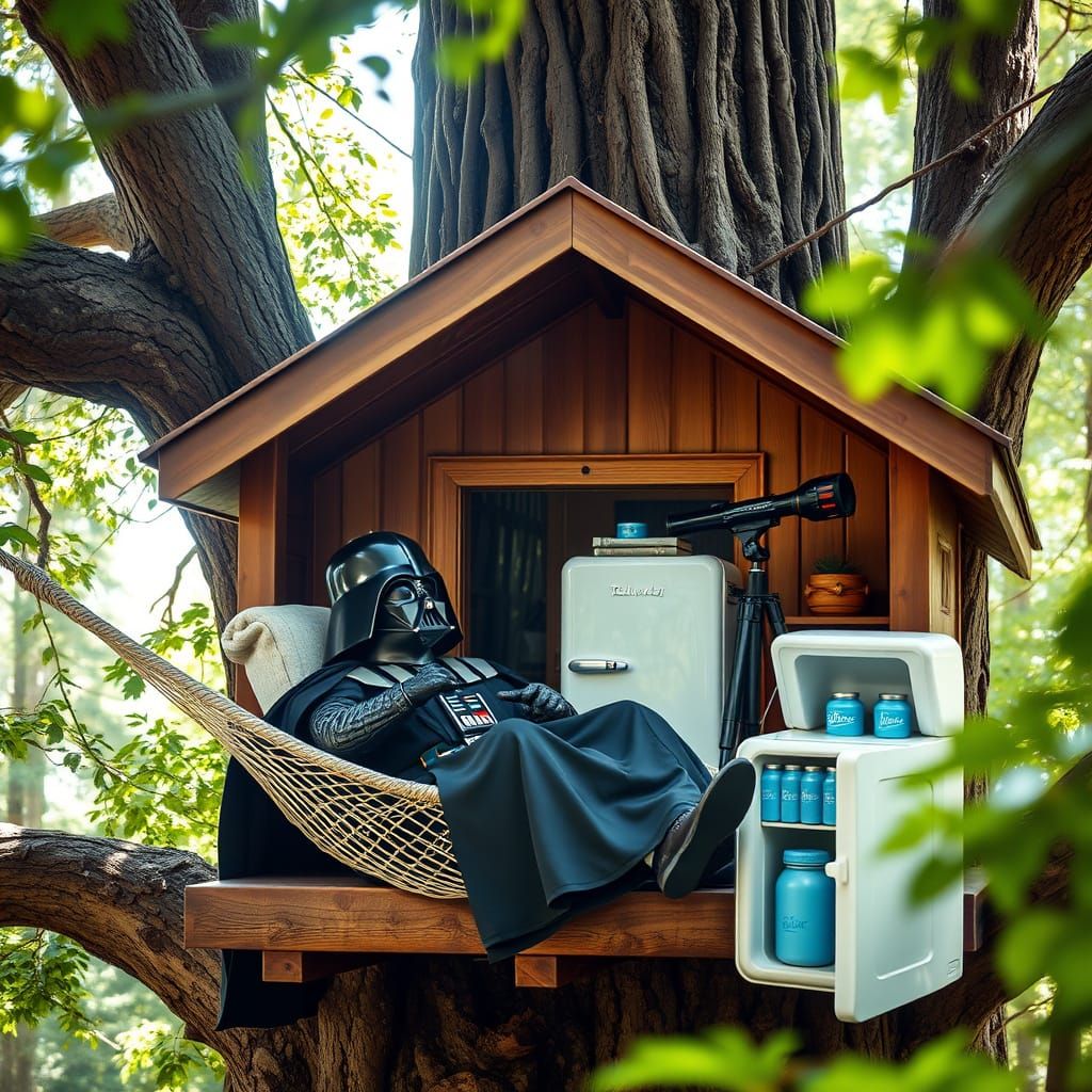 Darth Vader's Soothing Treehouse Oasis