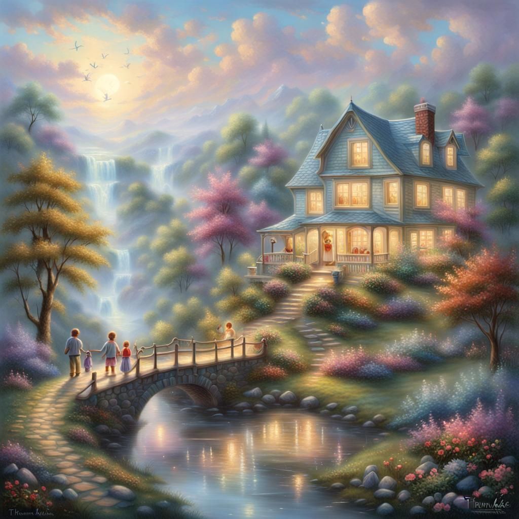 Holographic Childhood Memories in Ethereal Style