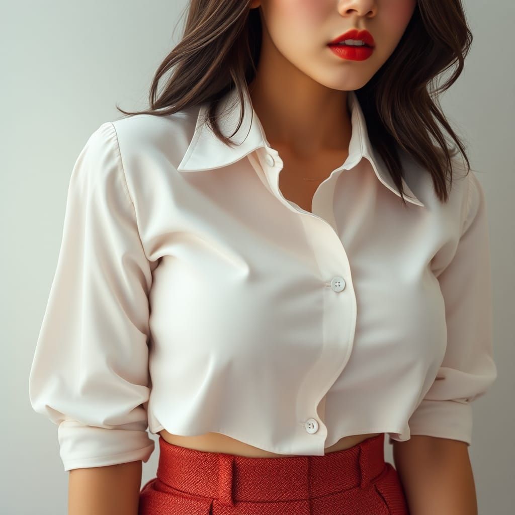 K-Pop Idol Hyperrealistic Close-Up Portrait