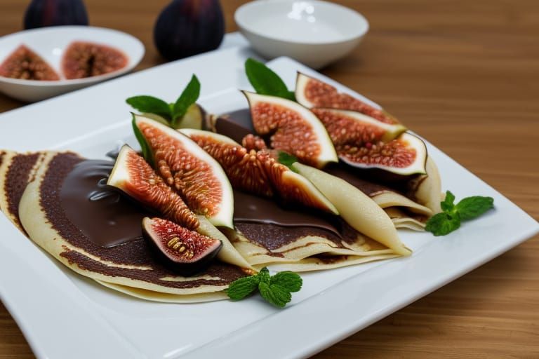 Chocolate crepes