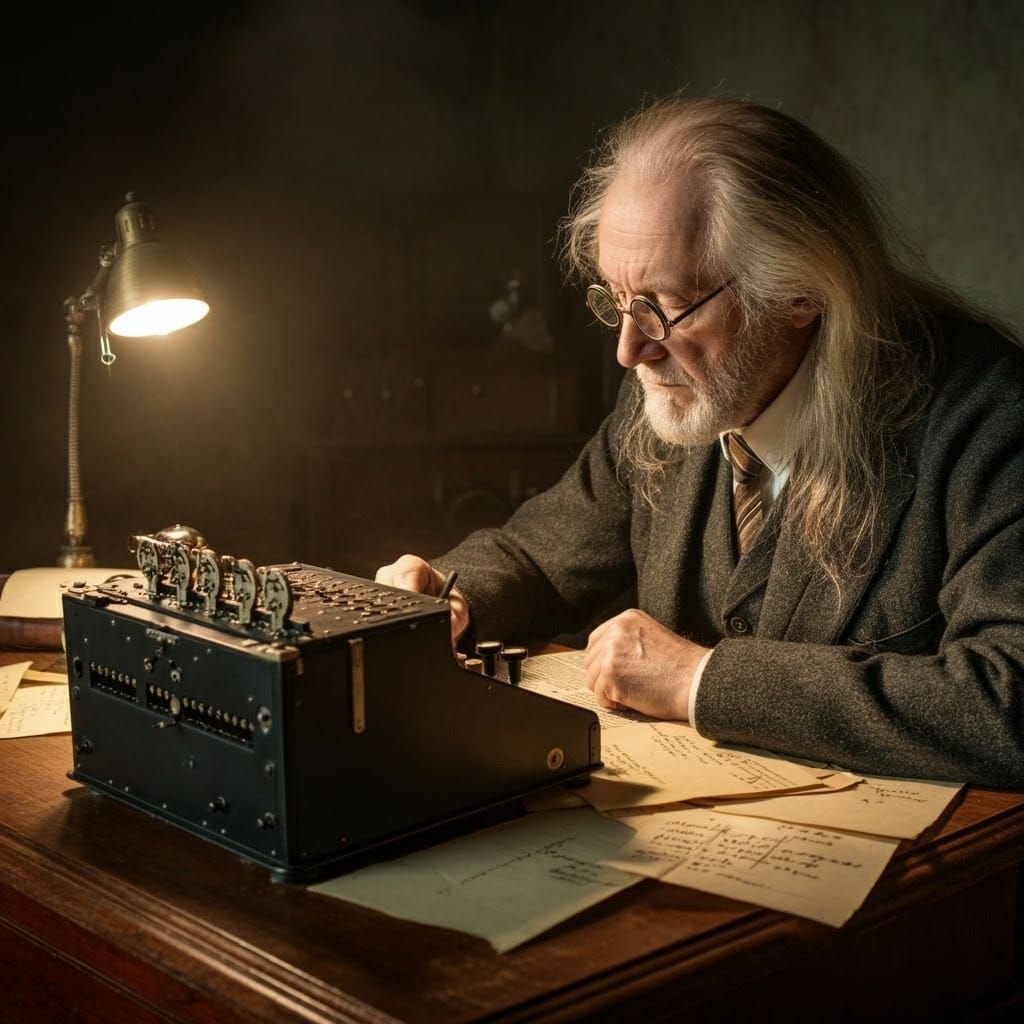 Enigma Machine Nostalgia: An Early 20th Century Scene