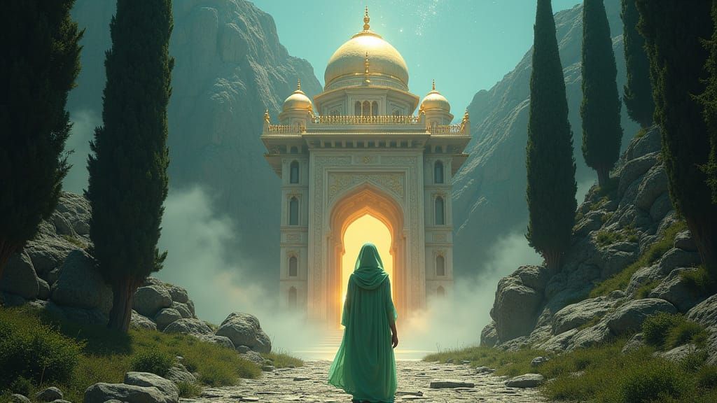 Magical Palace Appears in Forest Clearing