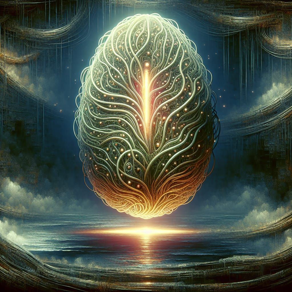 Bioluminescent Deep Sea Plant Habitat