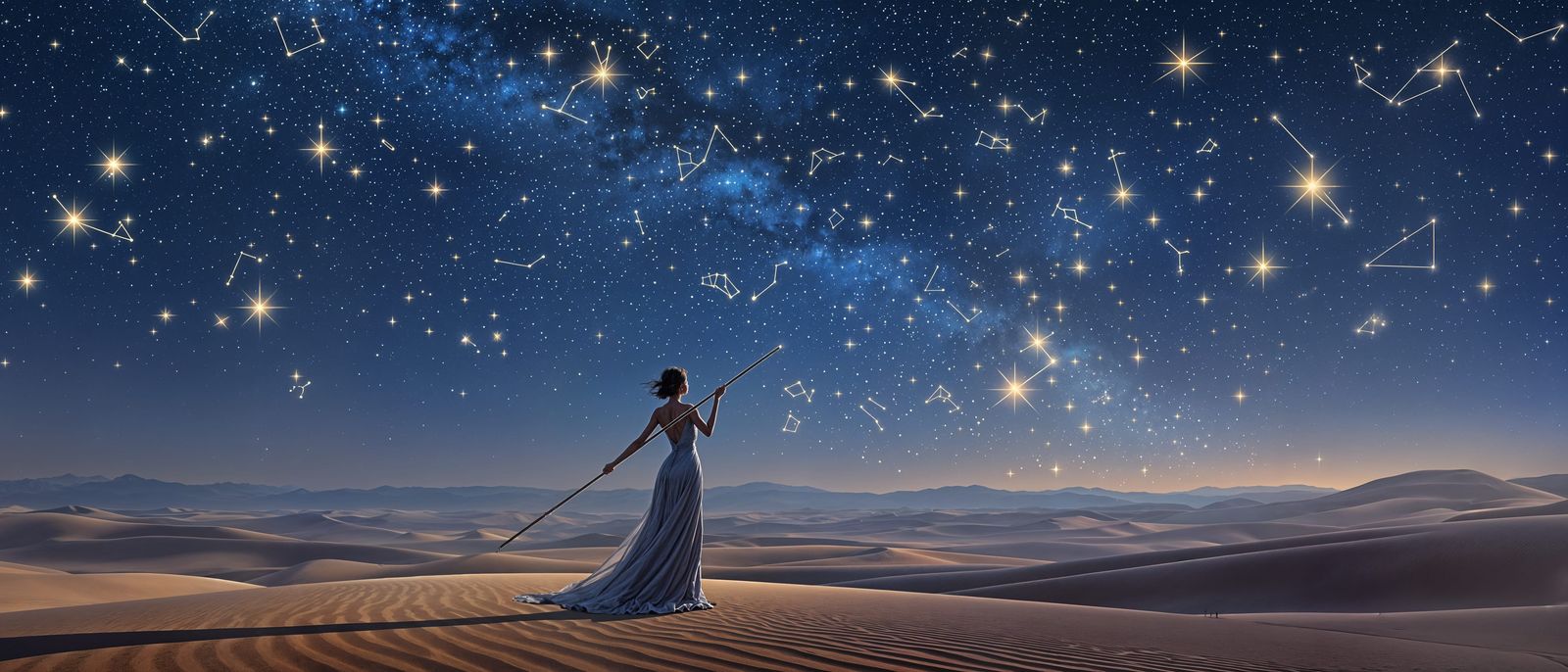 Surreal Celestial Artist Creates New Star Patterns in Desert...