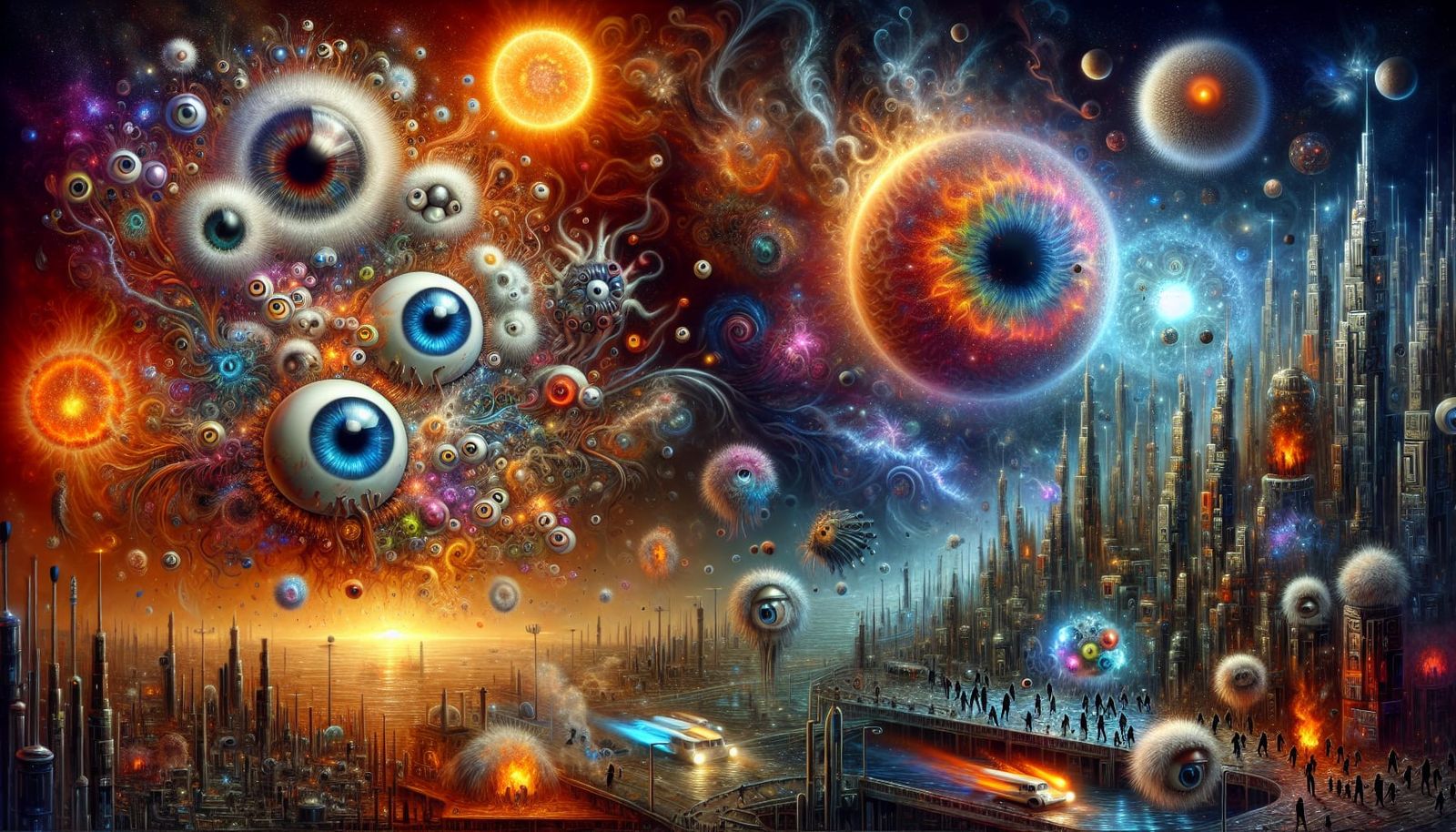 apocalyptic explosions fuzrry eyeball hats dancing critters ...