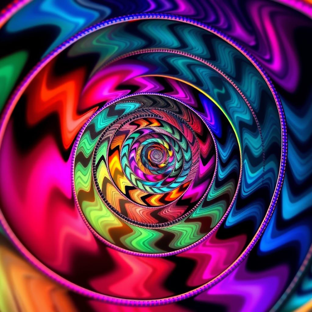 A spiral of spirals that keeps spinning smaller and smaller