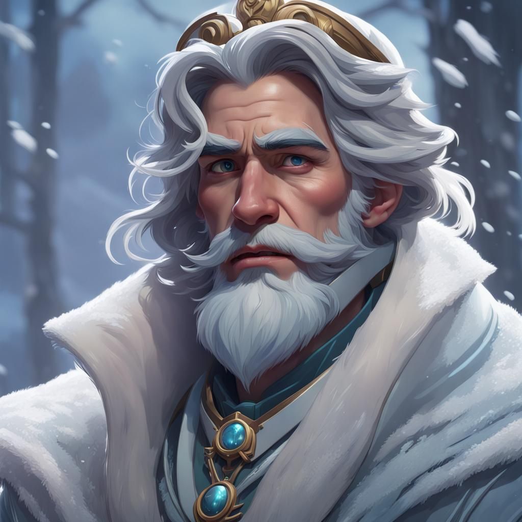 Snow White Disney Prince Portrait in Art Nouveau Style