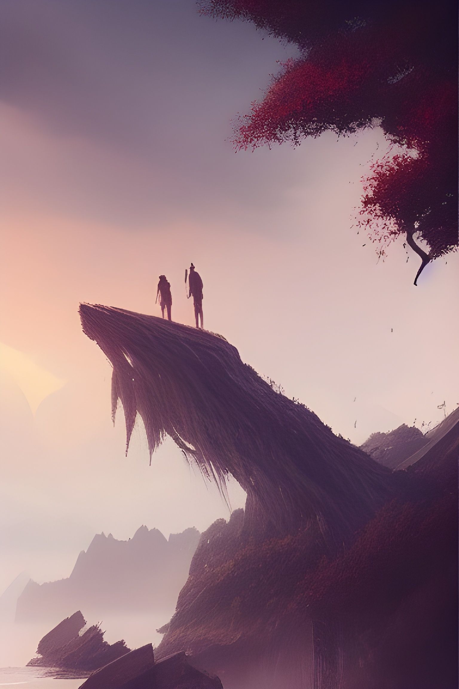 Spectacular Landscape by Greg Rutkowski: Peaceful Ambience