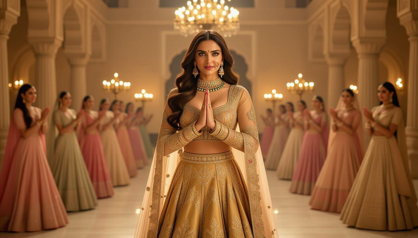 Deepika Padukone Performs Mudra in Palace Hall