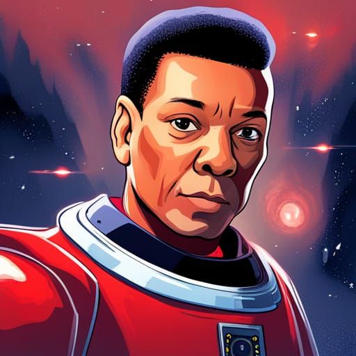 AI Rendering of Red Dwarf Spaceship